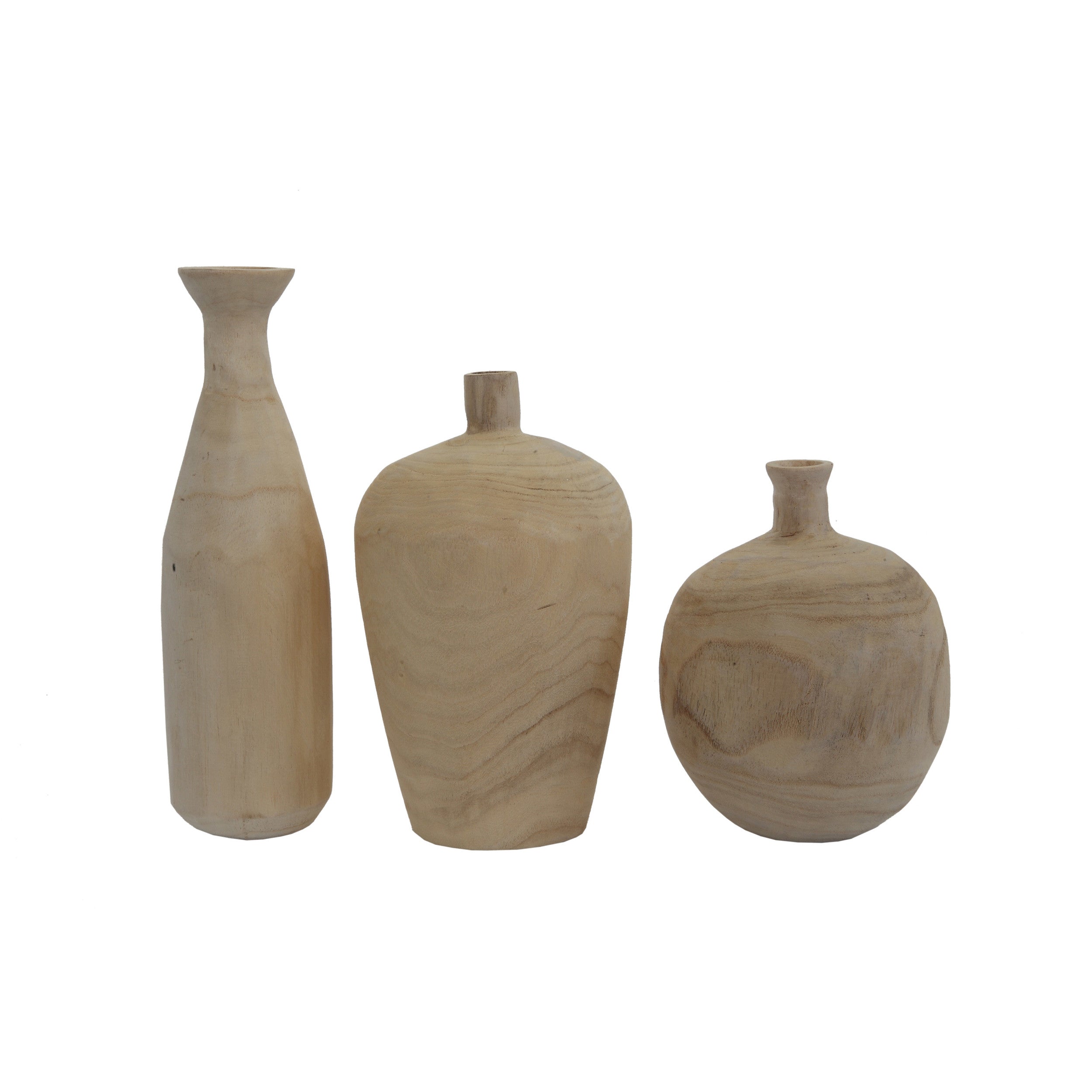 Misc. Wood Vase Bungalow Home Furnishings